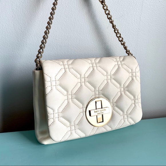 ✨HP✨ KATE SPADE Ivory Leather Crossbody Bag - Picture 2 of 15